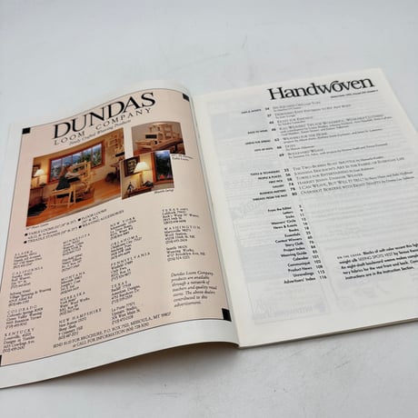 【F1_183】Handwoven March/April 1995  /INTERWEAVE PRESS