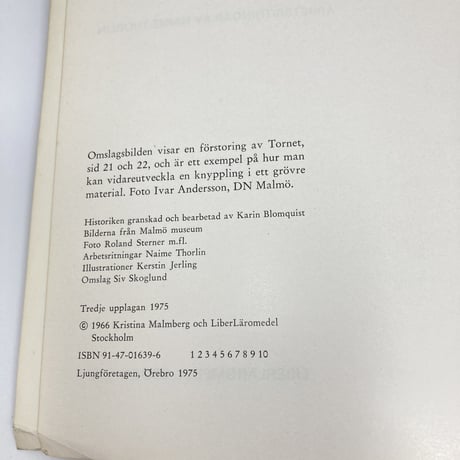 【B6_039】12 lektioner i knyppling /Kristina Malmberg