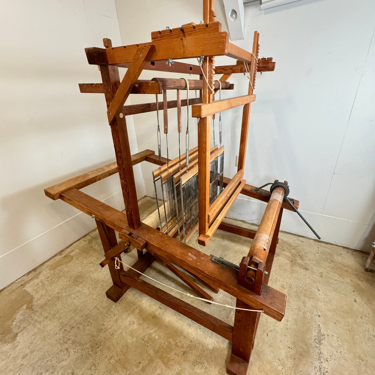 稲垣機料】機織り機 一式 高機 1m巾ツリガマチ式織機