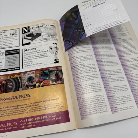 【F1_268】Handwoven May/June 2002  /INTERWEAVE PRESS