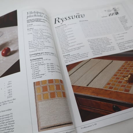 【古本】B2_258　Vav Magasinet　VÄVMAGASINET NR1 1993