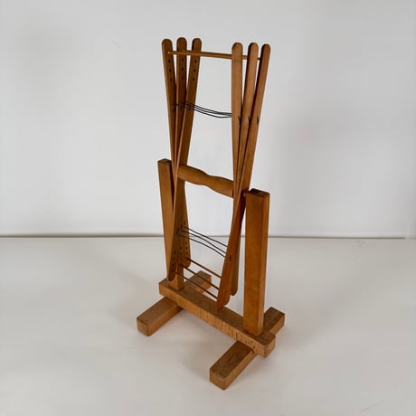 機織り道具　かせ上げ台　回転計付き CATEGORY かせかけ・座ぐり・管巻き・紡ぎ車（和） | 染め・織り道具