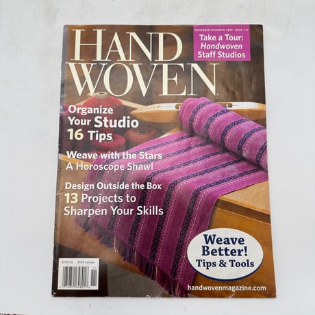 【F1_232】Handwoven November/Dicember 2009  /INTERWEAVE PRESS