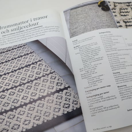 【古本】B2_266　Vav Magasinet　VÄVMAGASINET NR4 1999   英訳小冊子付