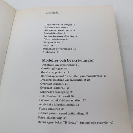 【古本】B3_026　Väv med Trasor och Stränggarn /Anna-Stina Nilsson /ICA-Förlaget