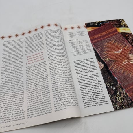 【F1_152】Handwoven March/April 1999  /INTERWEAVE PRESS