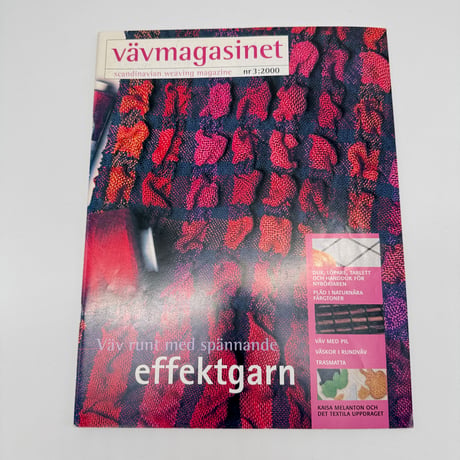 【F1_261】VAV MAGASINET nr 3:2000 /Scandinavian Weaving Magazine /Scandinavian Weaving Magazine