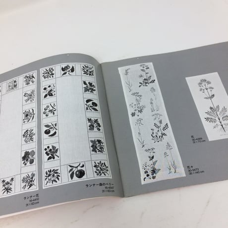 【古本】B225   デンマーク花の刺繍展　FLORA DANJCA 1985