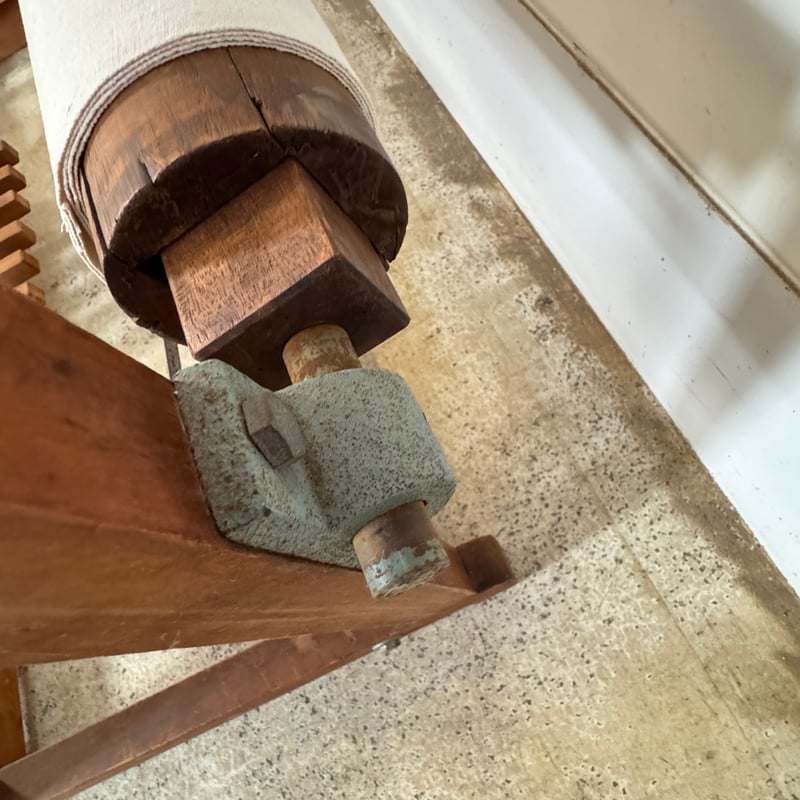 【18万円のお品 引き取り限定】高機 織り機 60cm4枚綜絖 踏み板8本 別途送料要・A179】機織 織幅85cm 踏板10枚 綜絖10枚 | 染め・織り道具