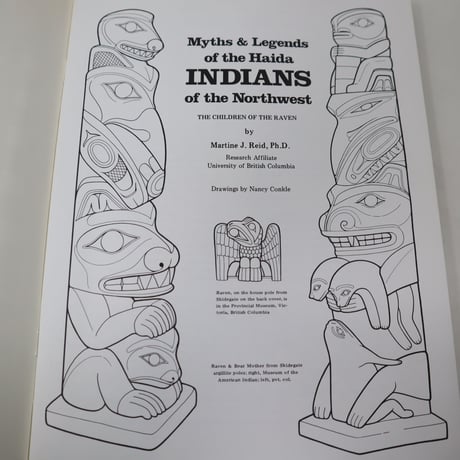 【古本】B2_303　Myths & legends of the Haida Indians of the Northwest /Martine J Reid
