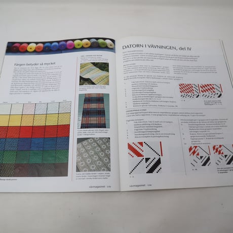 【古本】B2_122　Vav Magasinet　VÄVMAGASINET NR3 2006 日本語訳小冊子付