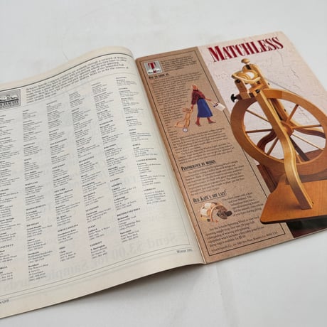 【F1_112】Spin-Off The Magazine for Handspinners winter 1991  /INTERWEAVE PRESS