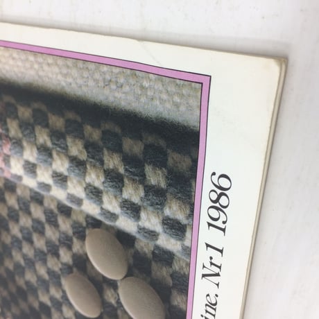 【古本】B165   VÄVMAGASINET NR1  1986   スウェーデンの手織り専門誌