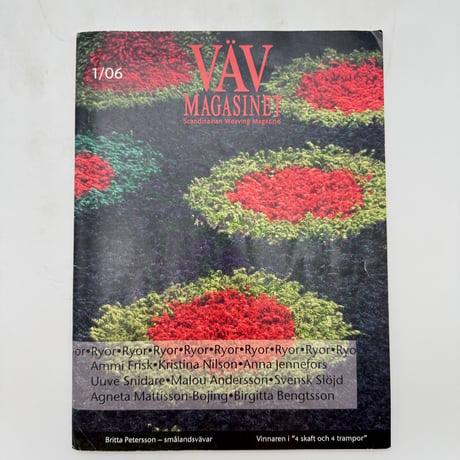 【F1_105】VAV MAGASINET 1/06 /Scandinavian Weaving Magazine  /Scandinavian Weaving Magazine 和訳付