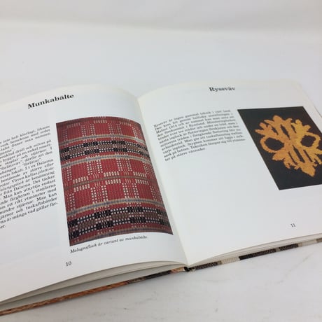 【古本】B235  Dekorativ vavning スウェーデン 絵織りの本 /  Ulla Stalberg