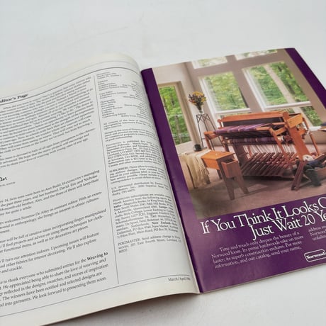 【F1_198】Handwoven March/April 1994  /INTERWEAVE PRESS