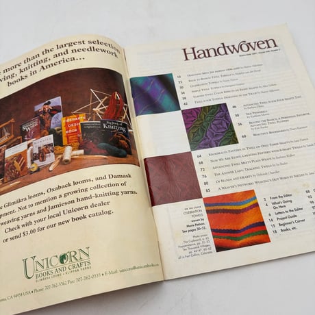 【F1_216】Handwoven March/April 2001  /INTERWEAVE PRESS