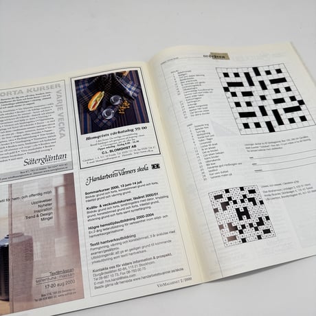 【F1_262】VAV MAGASINET nr 2:2000 /Scandinavian Weaving Magazine /Scandinavian Weaving Magazine