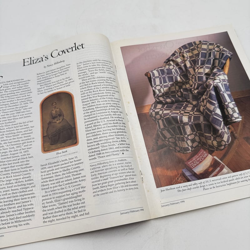 洋書 URY F1_196】Handwoven January/February 1994 /INTER