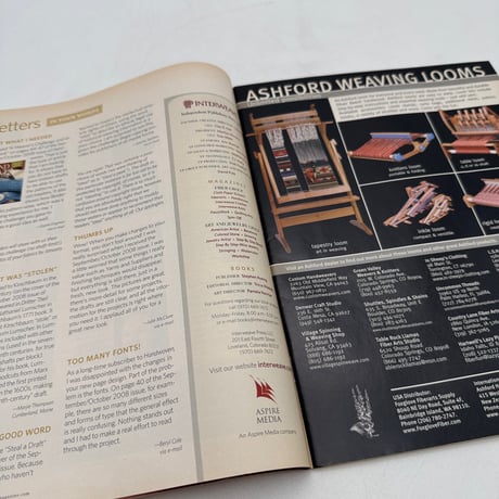 【F1_159】Handwoven November/Dicember 2008  /INTERWEAVE PRESS