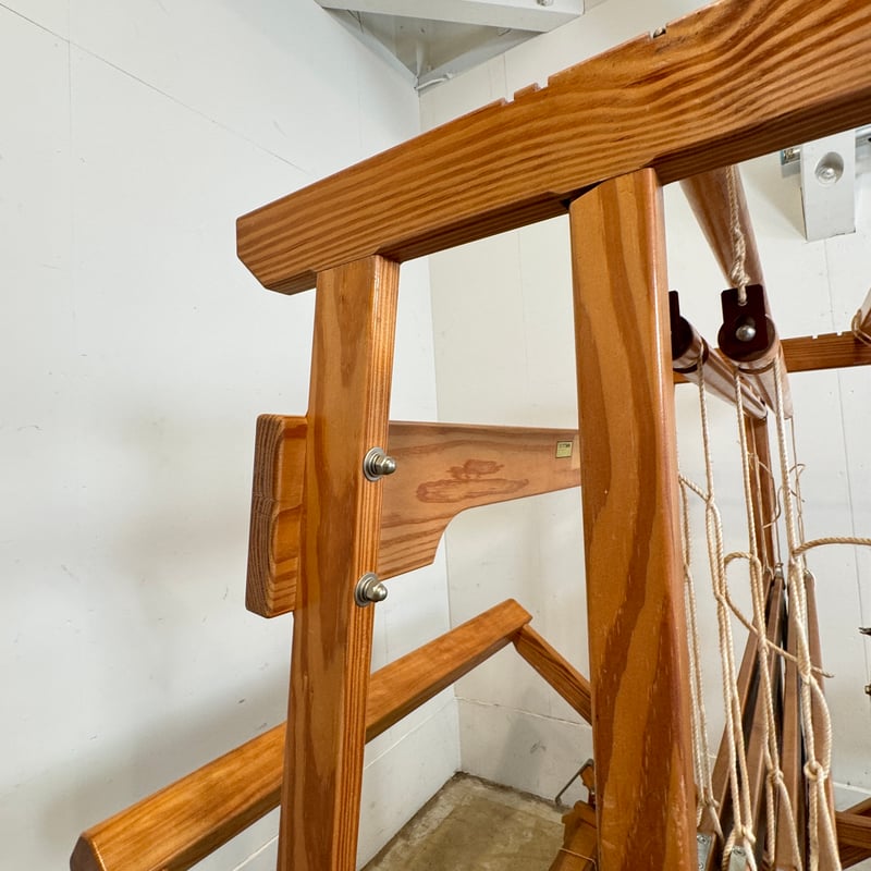 別途送料要・A187】<クマクラ>X-85型機織 織幅80cm 踏板6枚 4枚綜絖