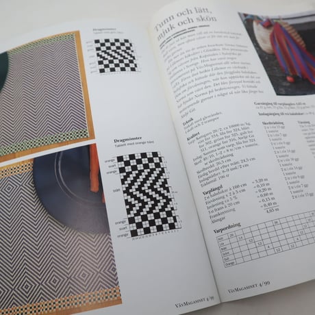 【古本】B2_266　Vav Magasinet　VÄVMAGASINET NR4 1999   英訳小冊子付