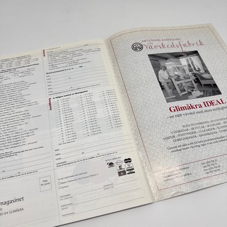 【F1_260】VAV MAGASINET nr 4:2000 /Scandinavian Weaving Magazine /Scandinavian Weaving Magazine