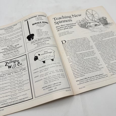 【F1_112】Spin-Off The Magazine for Handspinners winter 1991  /INTERWEAVE PRESS