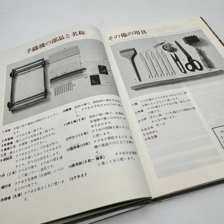 【J1_220】たのしい手織り 手軽な織機でつくるテーブルセンターから茶羽織まで /田村彰三 /日本ヴォーグ社