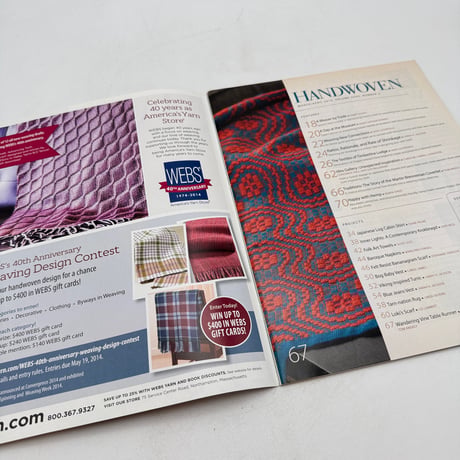【F1_243】Handwoven March/April 2014  /INTERWEAVE PRESS