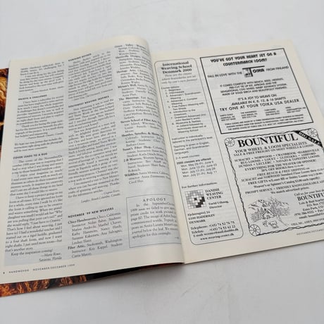 【F1_188】Handwoven November/Dicember 1999  /INTERWEAVE PRESS