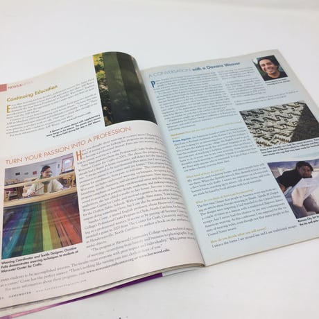 【古本】B268      HANDWOVEN　January / february 2006