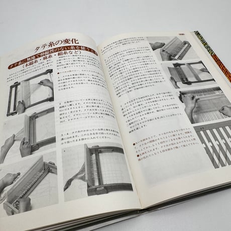 【J1_220】たのしい手織り 手軽な織機でつくるテーブルセンターから茶羽織まで /田村彰三 /日本ヴォーグ社
