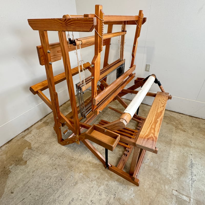 別途送料要・A187】<クマクラ>X-85型機織 織幅80cm 踏板6枚 4枚綜絖