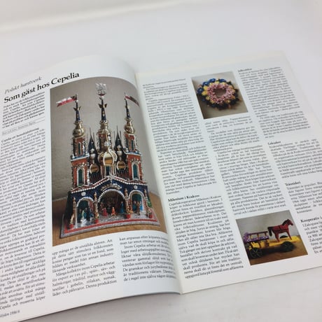 【古本】B198   Hemslöjden Magazine   1986/6