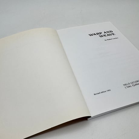 【F1_039】Warp and Weave /ROBERT LECLERC