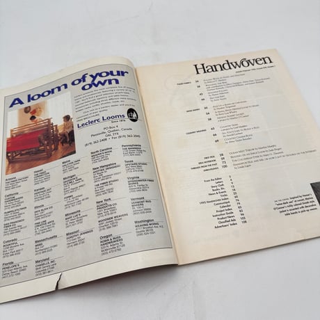 【F1_210】Handwoven January/February 1996  /INTERWEAVE PRESS
