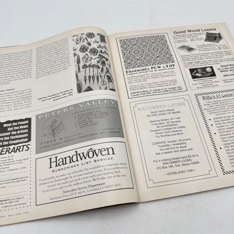【F1_185】Handwoven May/June 1996  /INTERWEAVE PRESS
