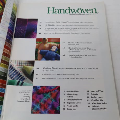 【古本】B2_209　HANDWOVEN November / December  2003