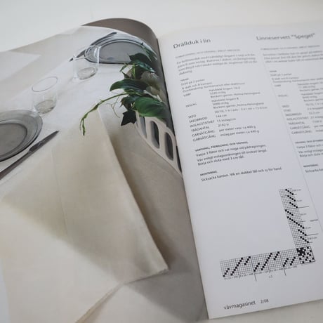 【古本】B2_132　Vav Magasinet　VÄVMAGASINET NR2 2008 日本語訳冊子付