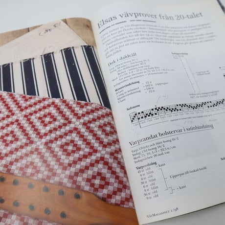 【古本】B2_259　Vav Magasinet　VÄVMAGASINET NR1 1998 英訳小冊子付