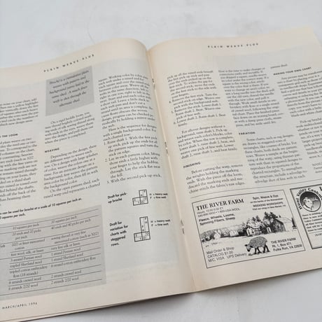 【F1_209】Handwoven March/April 1996  /INTERWEAVE PRESS