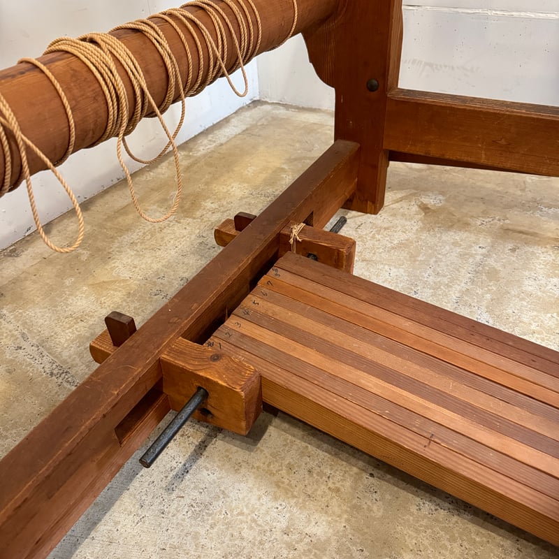 別途送料要・A179】機織 織幅85cm 踏板10枚 綜絖10枚 | 染め・織り道具