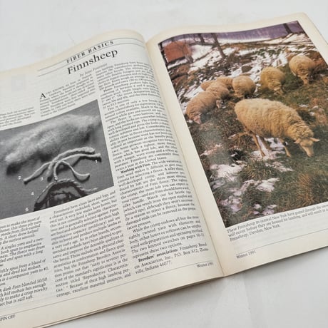 【F1_112】Spin-Off The Magazine for Handspinners winter 1991  /INTERWEAVE PRESS