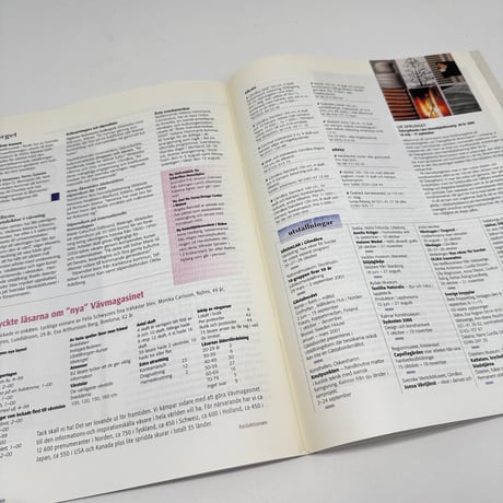 【F1_261】VAV MAGASINET nr 3:2000 /Scandinavian Weaving Magazine /Scandinavian Weaving Magazine