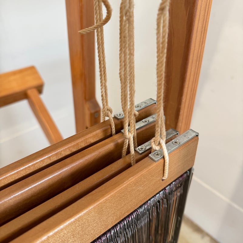 別途送料要・A187】<クマクラ>X-85型機織 織幅80cm 踏板6枚 4枚綜絖