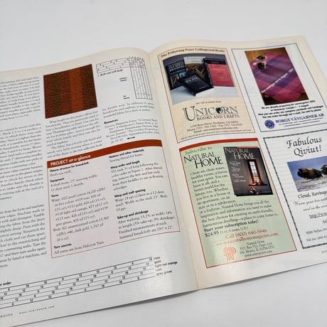 【F1_266】Handwoven  September/October 2001  /INTERWEAVE PRESS