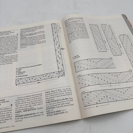 【F1_171】Handwoven March/April 1998  /INTERWEAVE PRESS