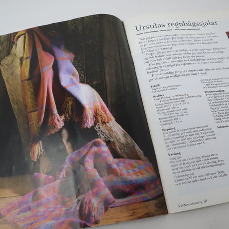 【古本】B2_261　Vav Magasinet　VÄVMAGASINET NR3 1998　英訳小冊子付