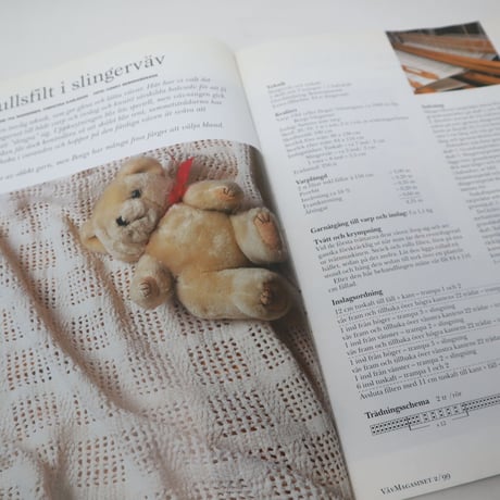 【古本】B2_264　Vav Magasinet　VÄVMAGASINET NR2 1999　和訳・英訳小冊子付